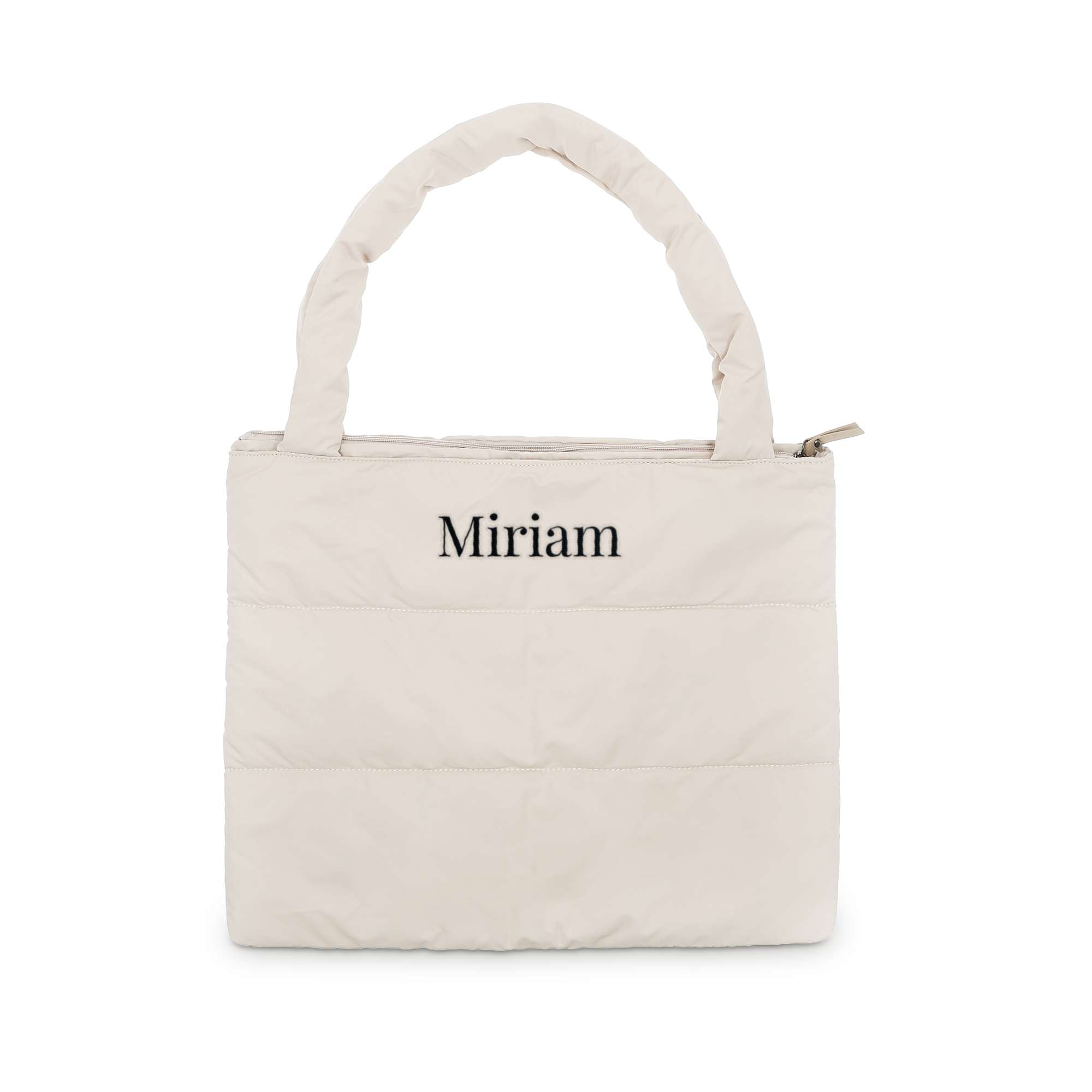 Puffer Tasche Shopper – Beige
