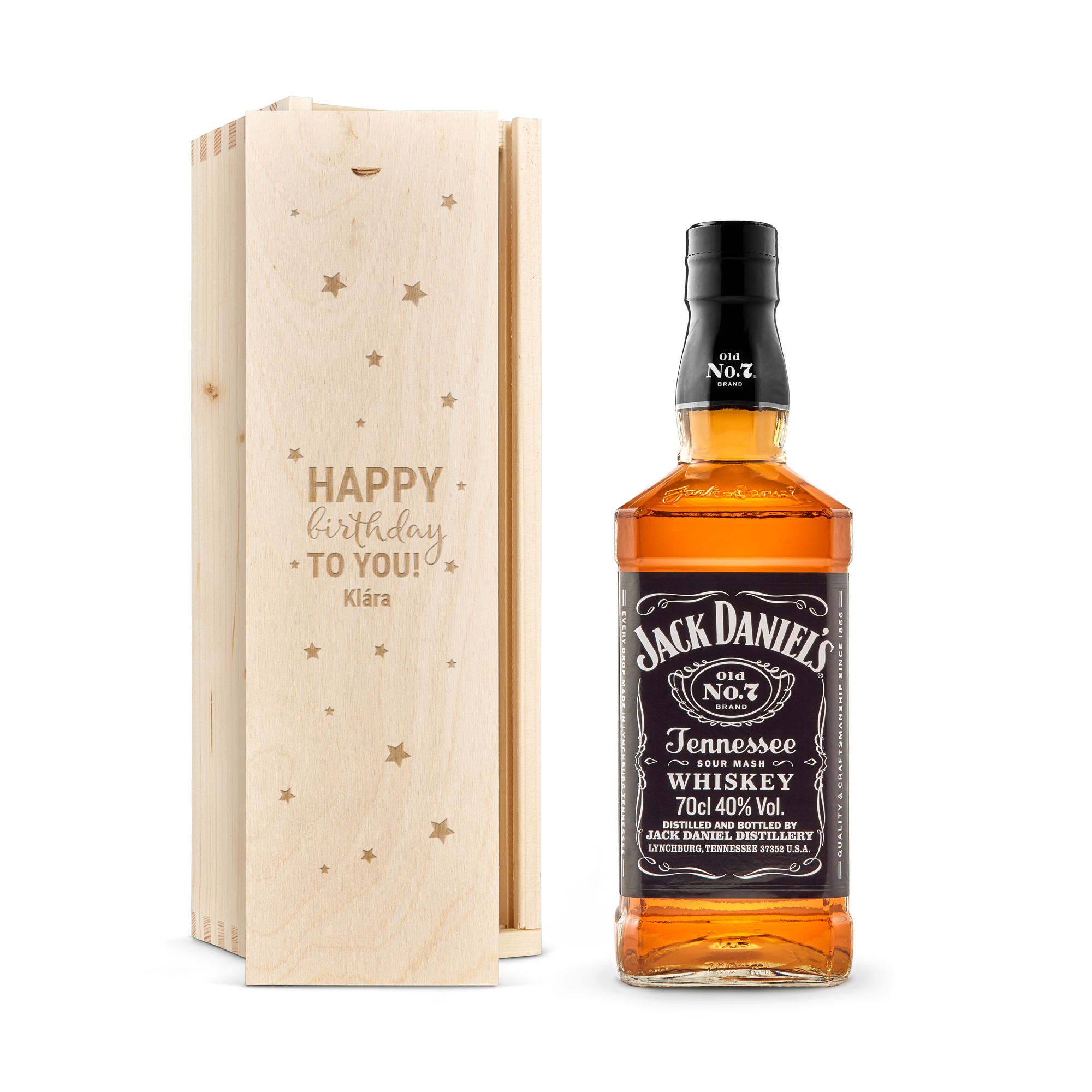 Whisky Jack Daniels – rytá krabice