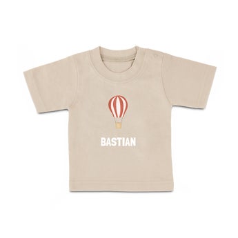 Baby T-Shirt - Kurzam - Beige - 74/80