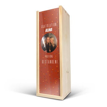 Weinkiste aus Holz - 1 Flasche
