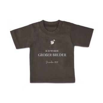 Baby T-Shirt - Kurzam - Antrazit - 62/68