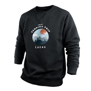 Sweatshirt personalizada - Homens - Preto - S