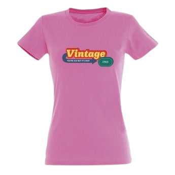 T-Shirt bedrucken - Damen - Fuchsia- XL