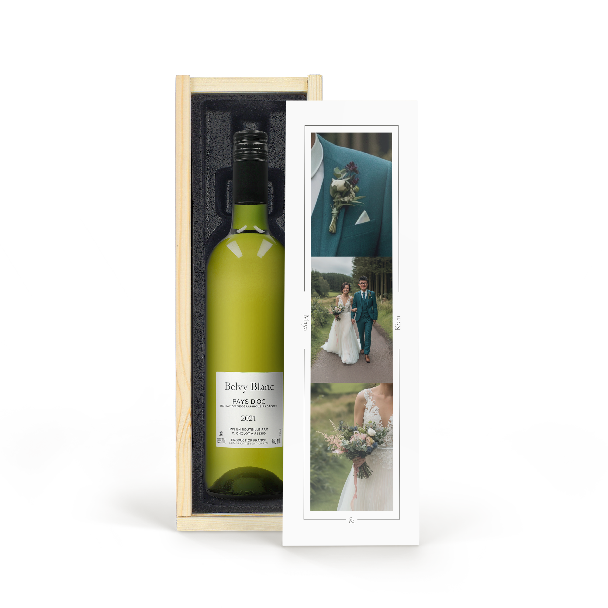 Personalisierter Belvy Weißwein