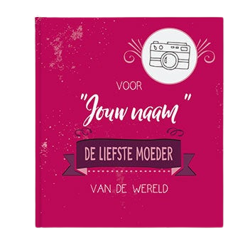 Boek met naam en foto's - De liefste moeder van de wereld (Softcover)
