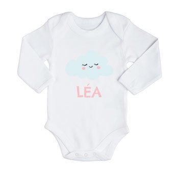 Body bébé - Manches longues - Blanc -  74/80