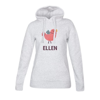 Personalised hoodie - Women - Grey - XL
