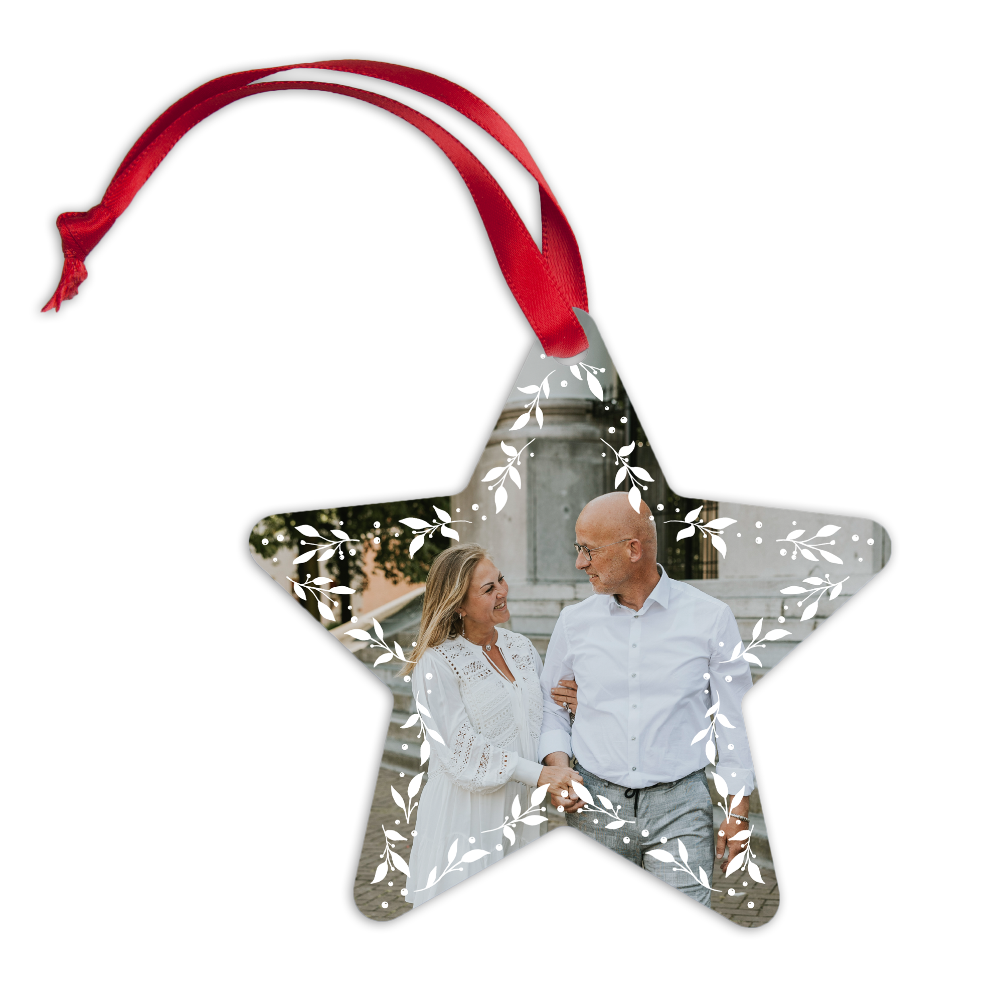 Personalised Christmas ornaments aluminium - Star (8)