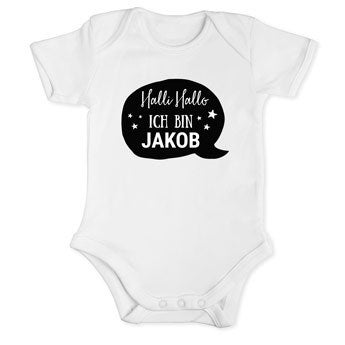 Baby Body - kurze Ärmle - Weiß - 74/80