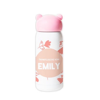 Edelstahl Trinkflasche für Kinder - Rosa