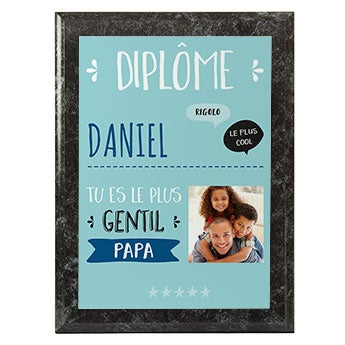 Diplôme personnalisé du meilleur papa