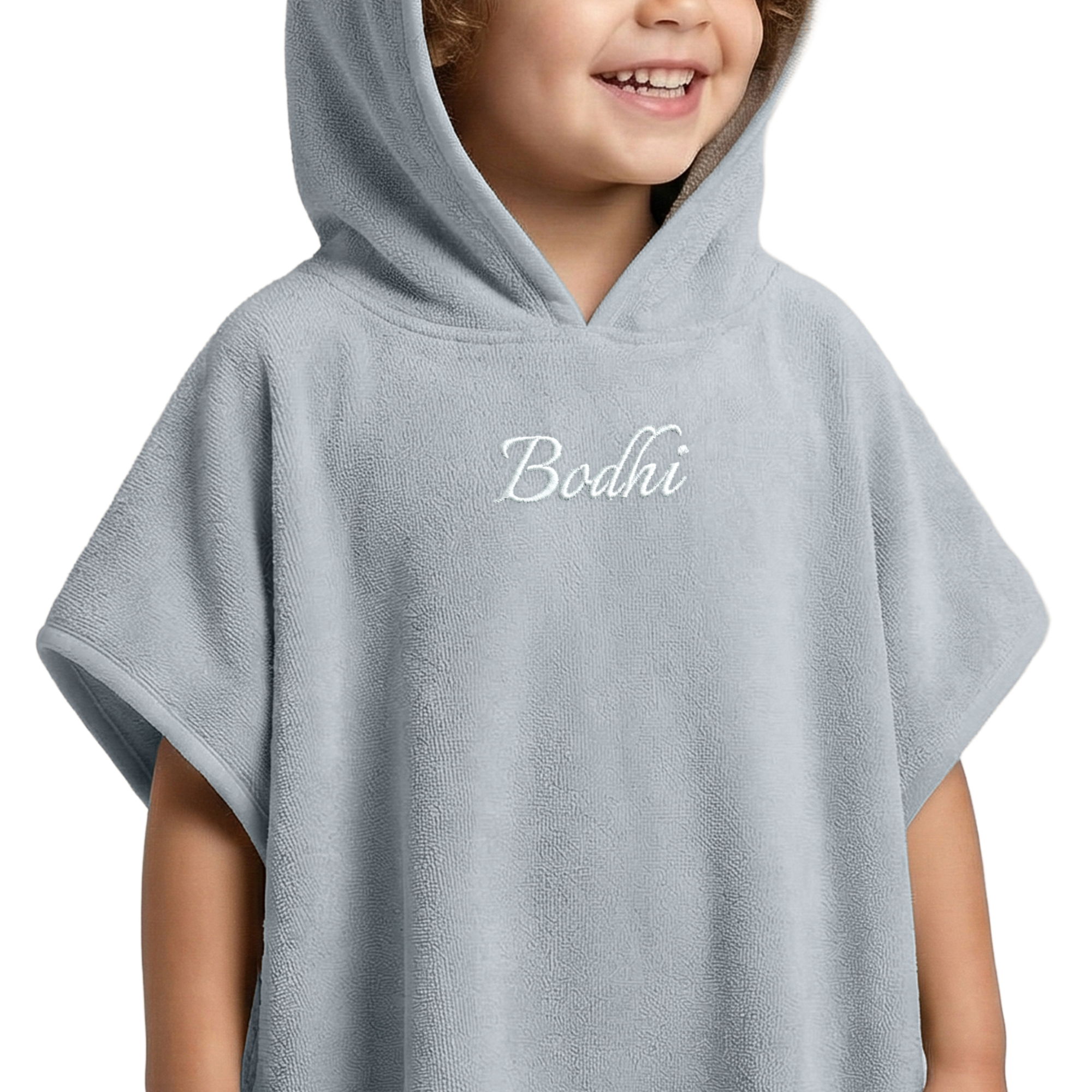 Badponcho för barn med namn