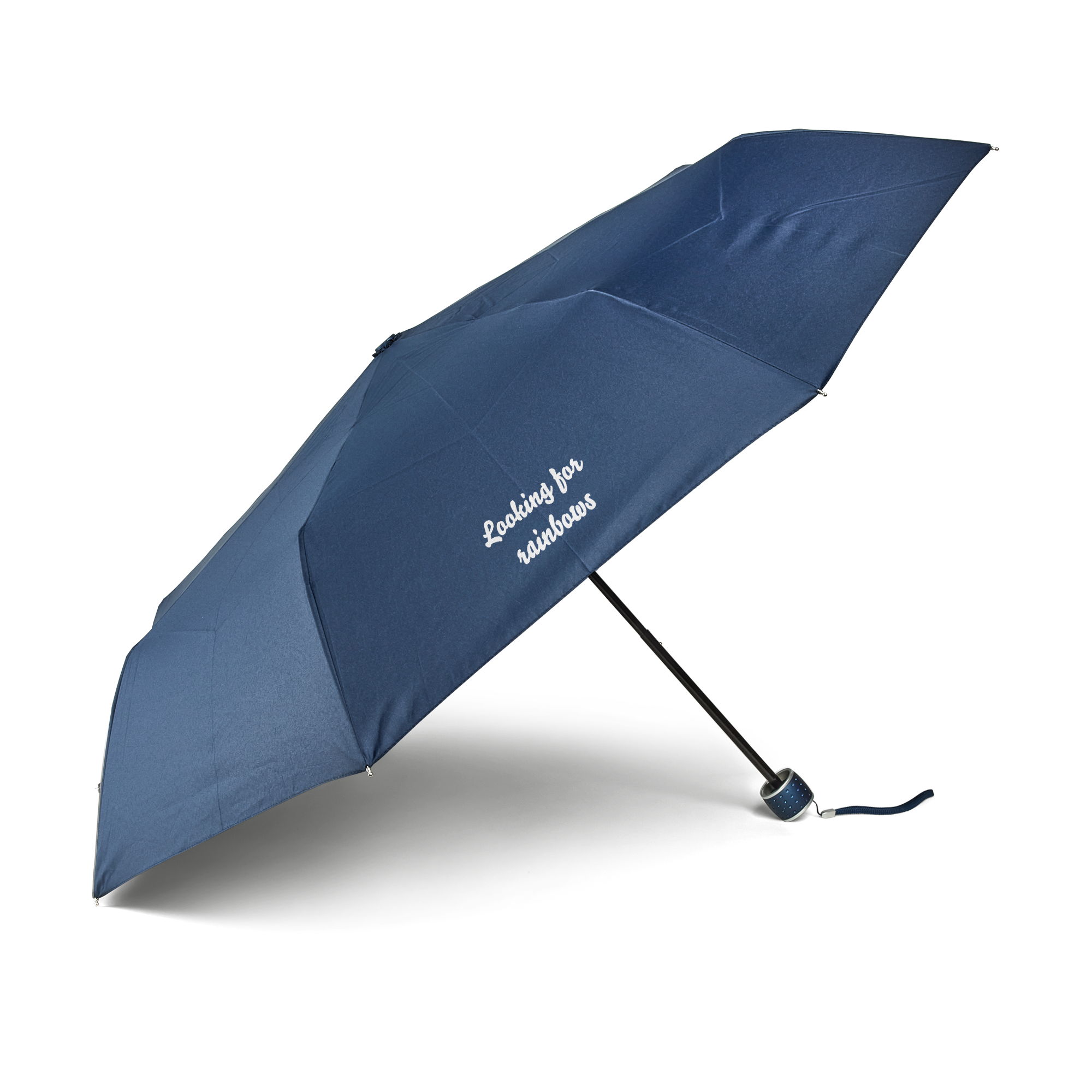 Personalised pocket umbrella - Navy blue
