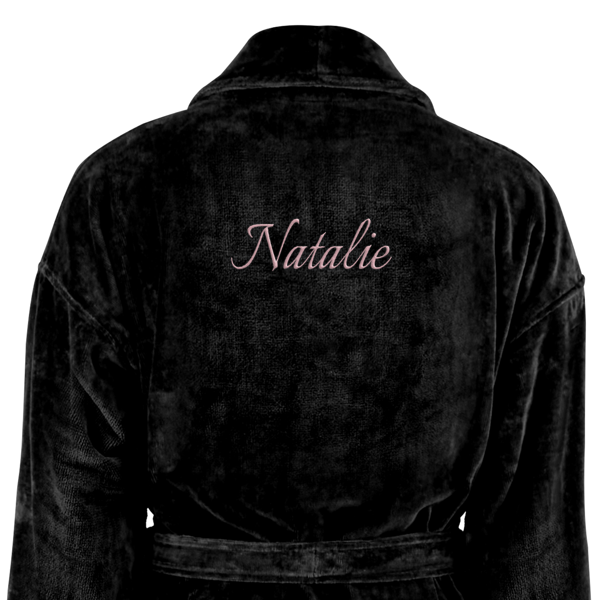 Personalised bathrobe - Women - Black - S/M