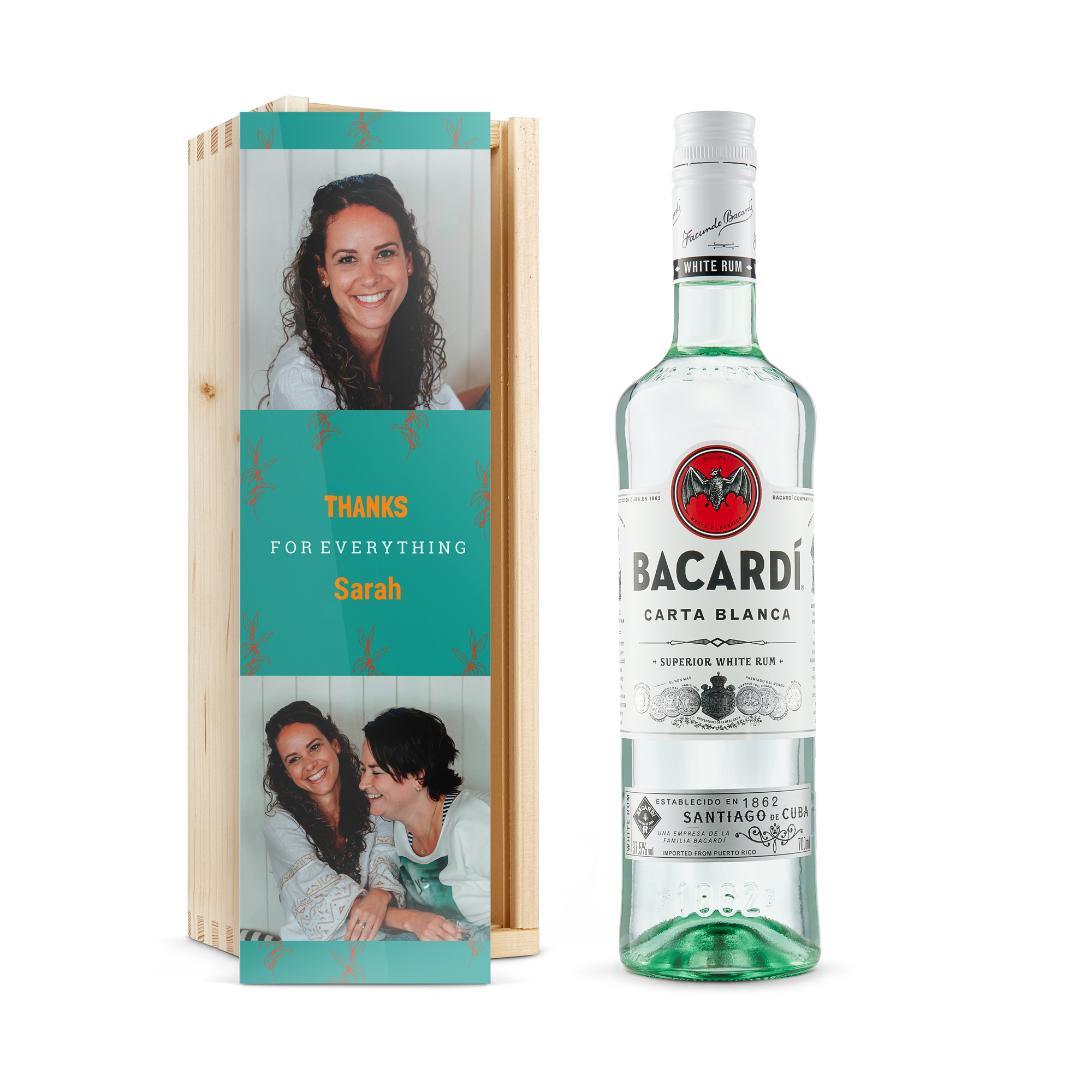 Personalised Rum Gift - Bacardi White