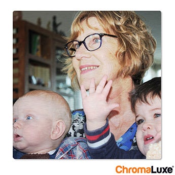 Chromaluxe Aluminium photo - Brushed - 50x50cm