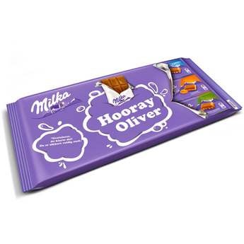 Gigantisk Milka chokoladebar