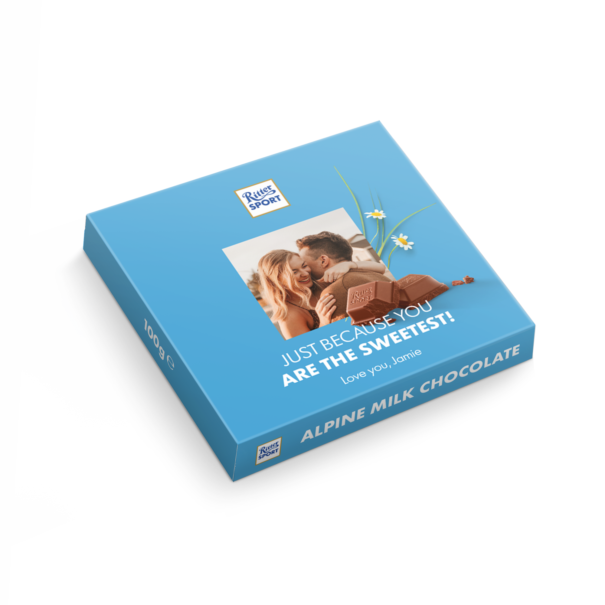 Personalizovaná Ritter Sport čokoláda - Alpské mlieko