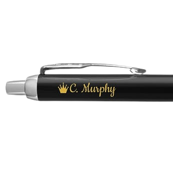 Personalised ballpoint pen - Parker - IM- Black - Left-handed