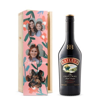 Personalised Bailey's Original Gift - Wooden Case