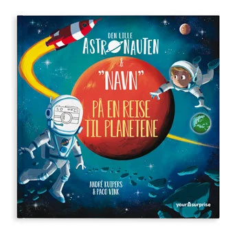 Barnebok med navn og foto - Den lille astronauten