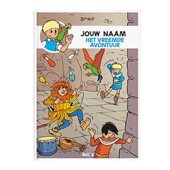 Persoonlijk stripboek - Jommeke 'Het vreemde avontuur' (Softcover)
