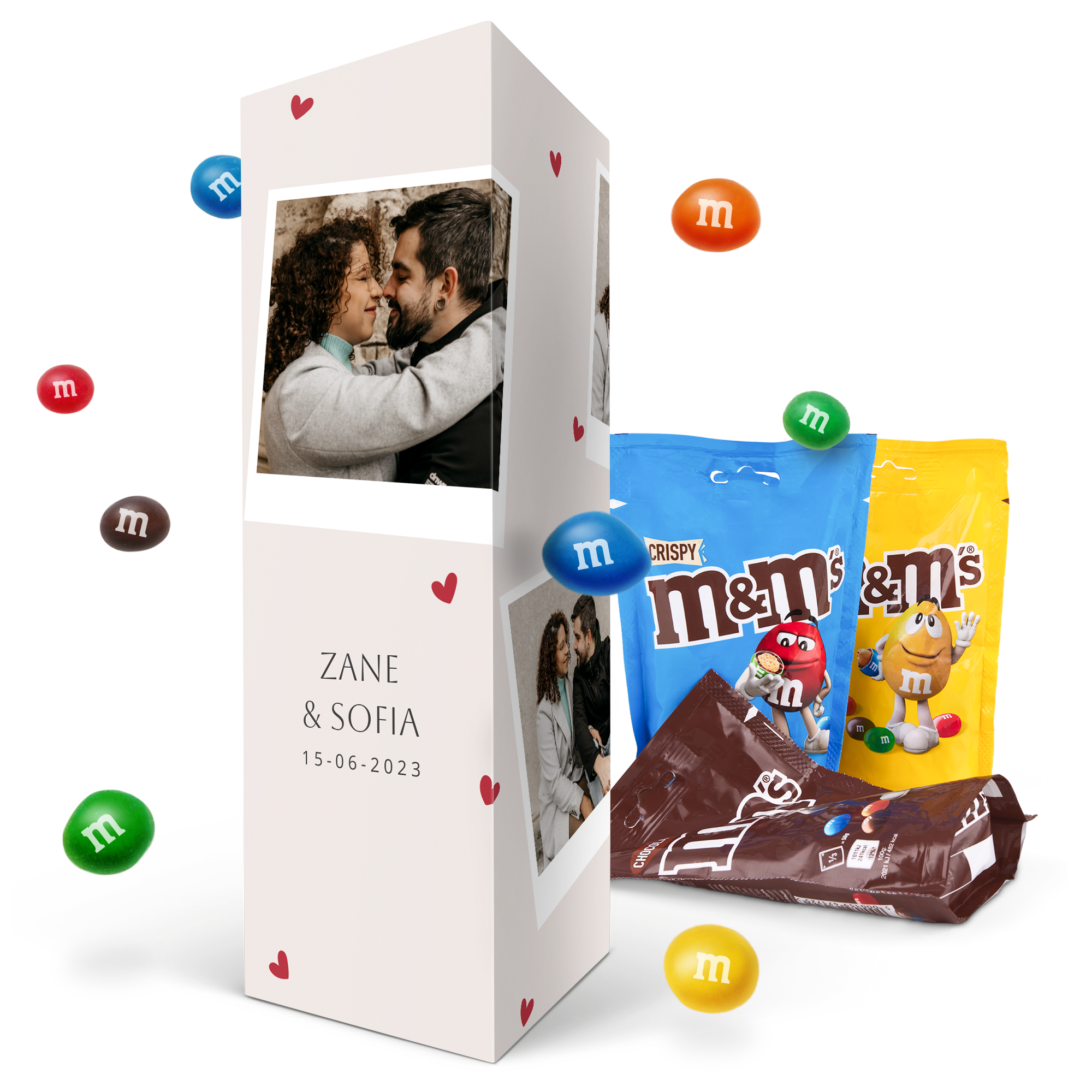 M&M's in personalised gift box