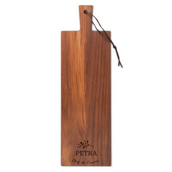 Servierbrett - Teak - lang - Hochkant(S)