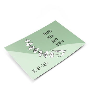 Personalised postcard with photo - Baby