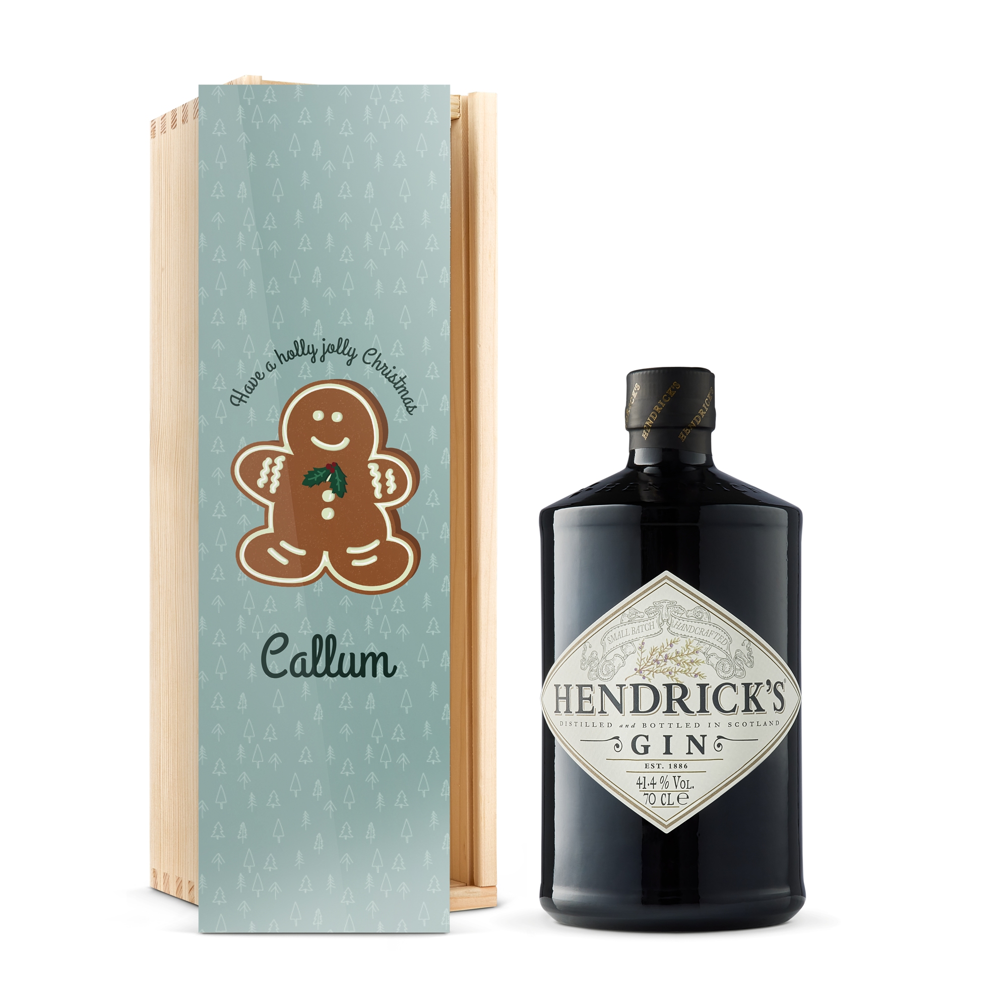 Hendrick 's gin v gravírováním krabici