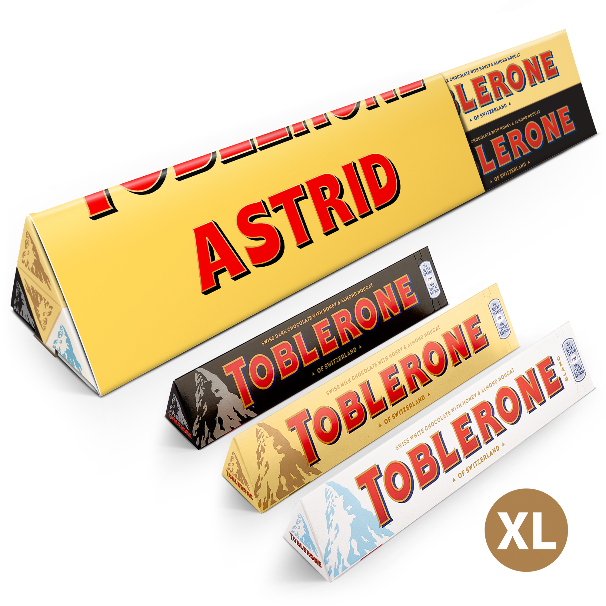 Personlig XL Toblerone Selection-choklad - Allmänt