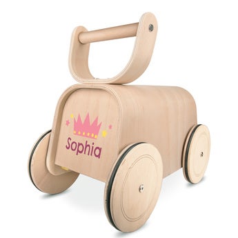 Houten loopauto 3-in-1