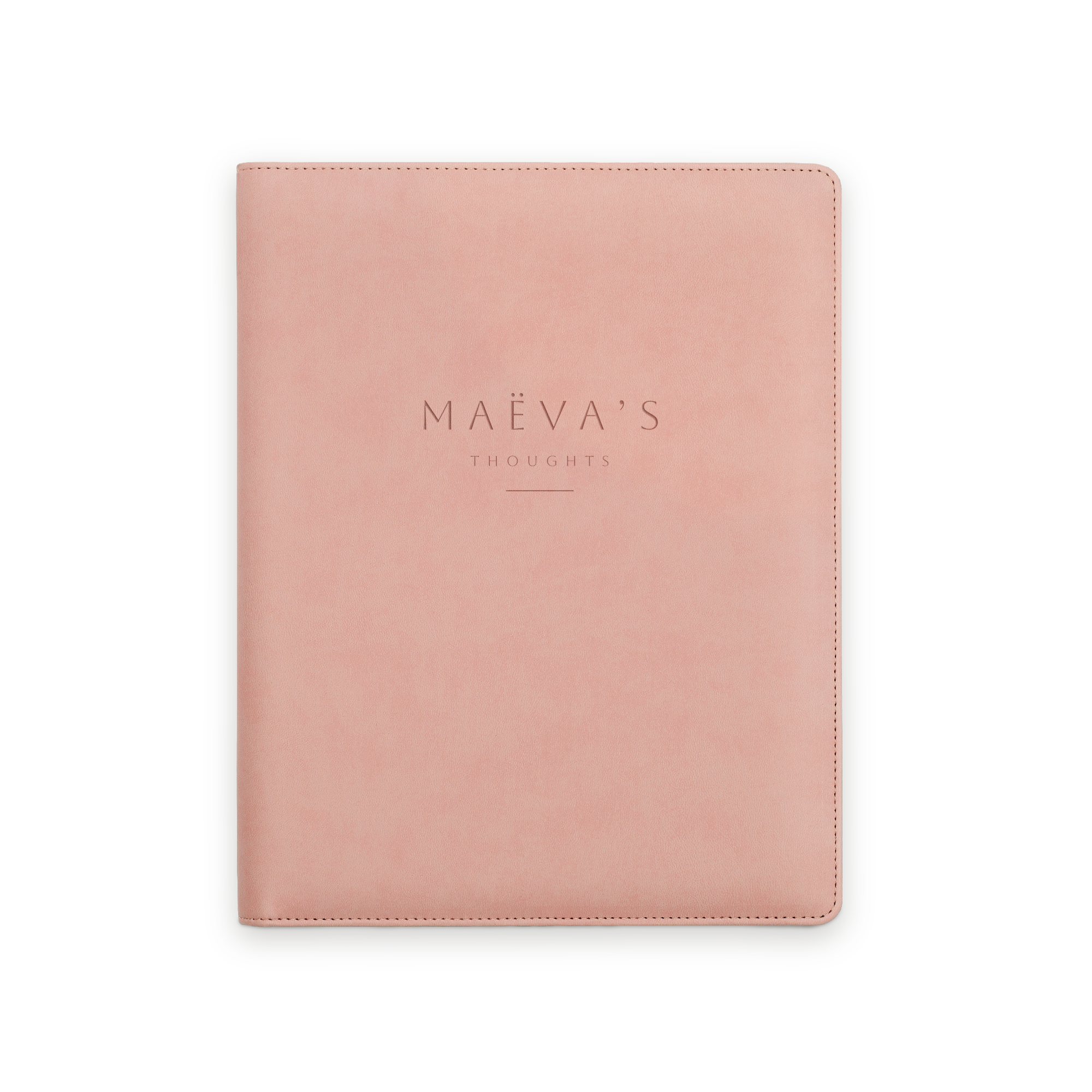 Porte-documents - Rose - Cuir gravé