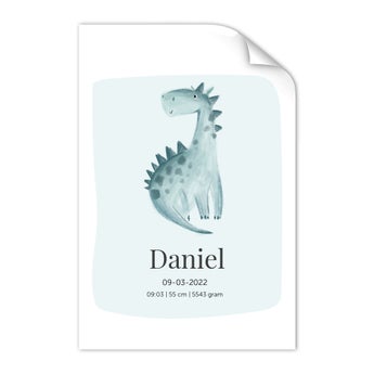 Personalised baby poster