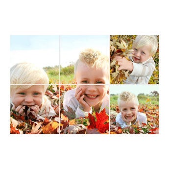 Instagram Fotocollage - 20x20 Hochglanz horizontal (Set von 6)
