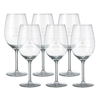 Verres à vin rouge (6 pièces)