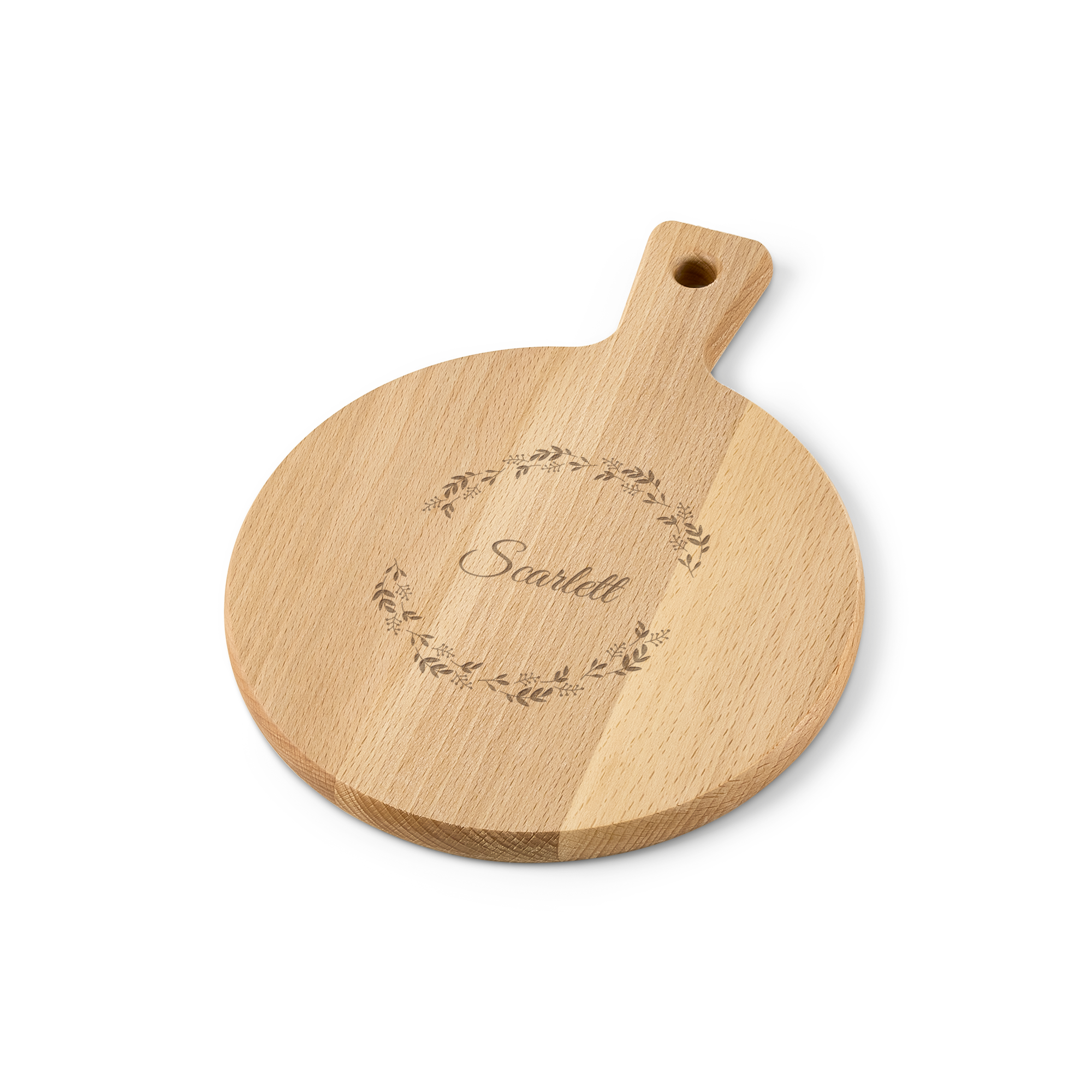 Wooden serving platter - Beech wood - Round (S)