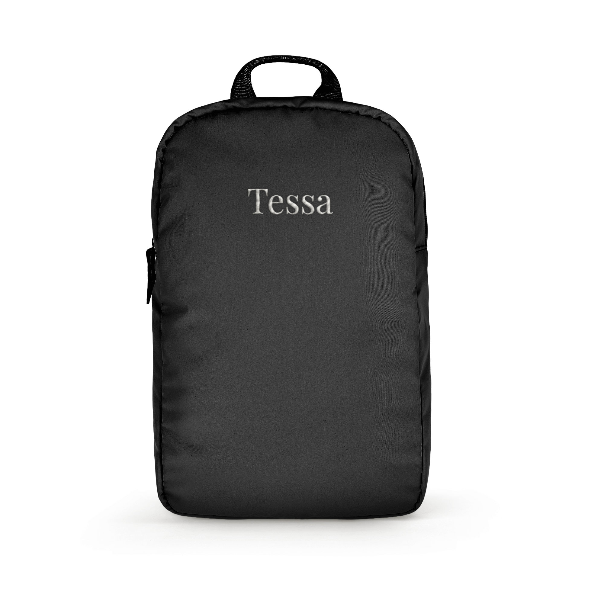 Puffer Rucksack mit Namen – Erwachsene – Schwarz