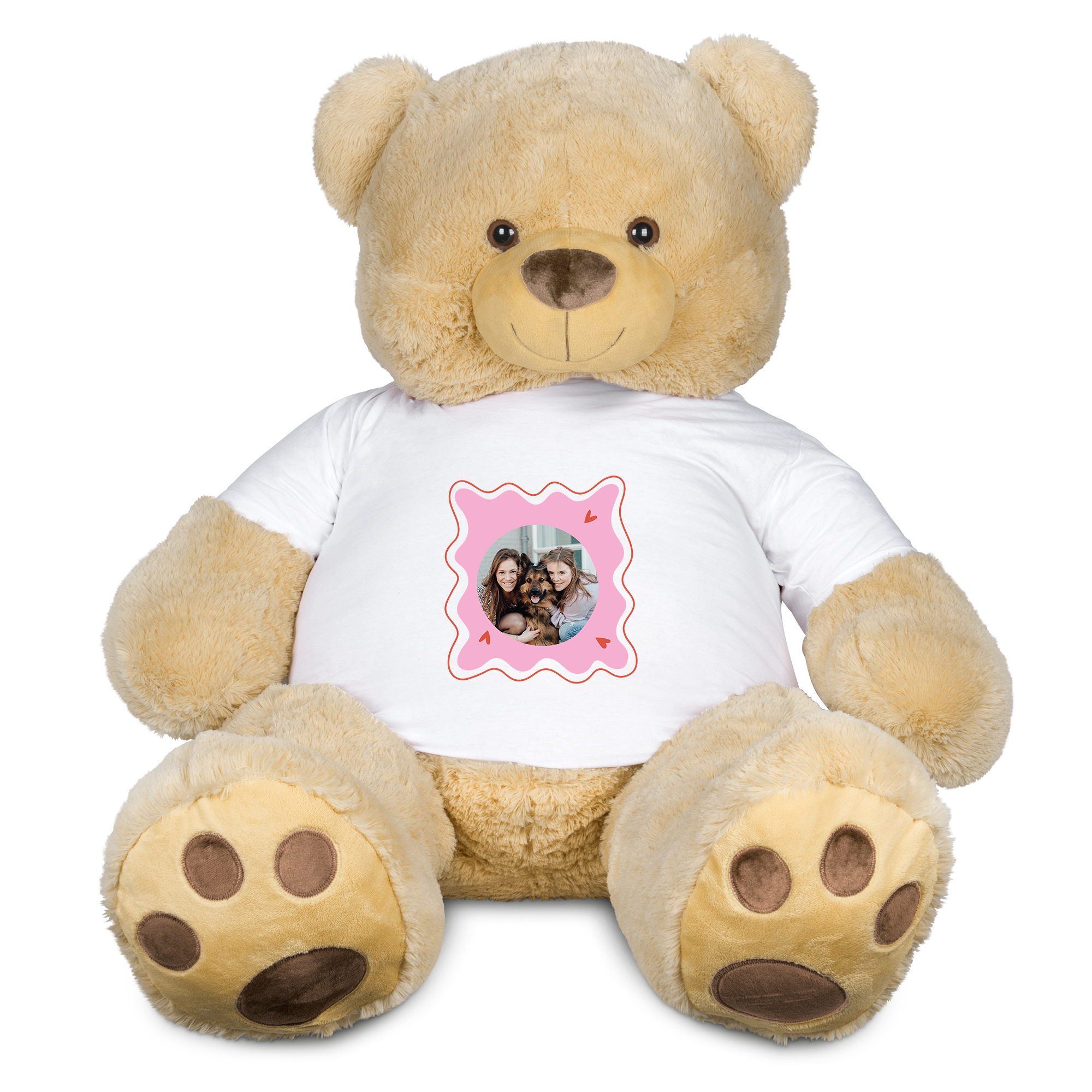 Gigabjörn med t-shirt med tryck - 130 cm 