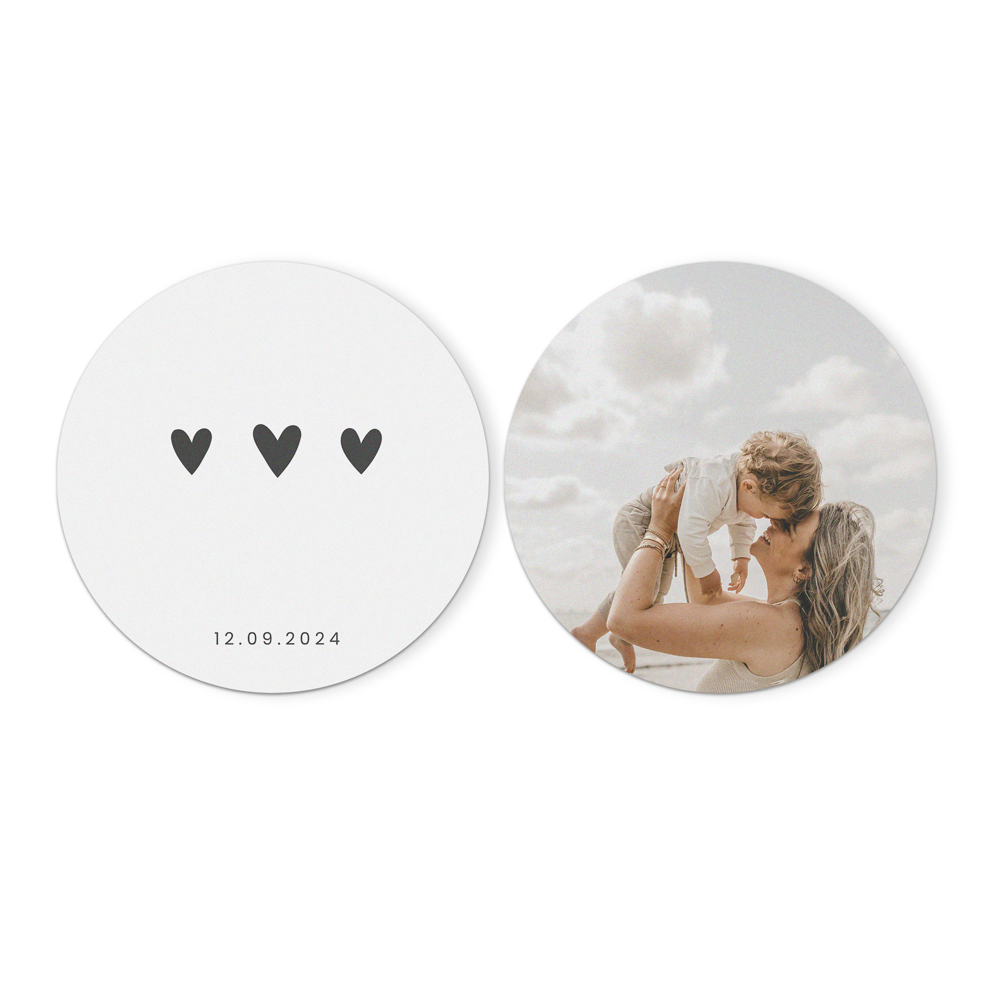 Personalised Forex wall art panel - Round - 2 pcs