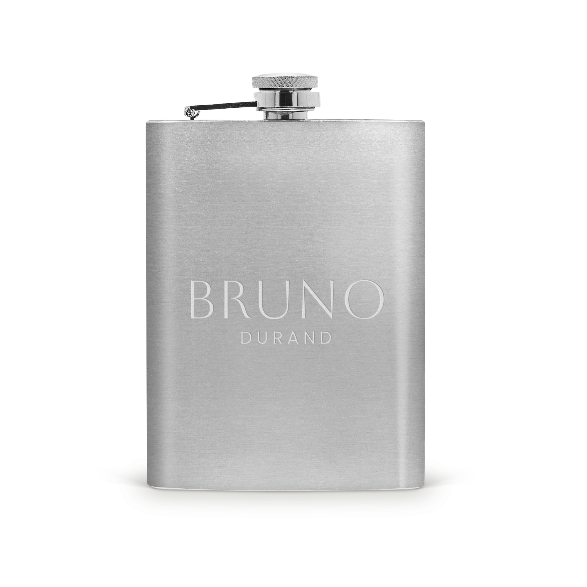 Flacon de poche gravé - Acier inoxydable