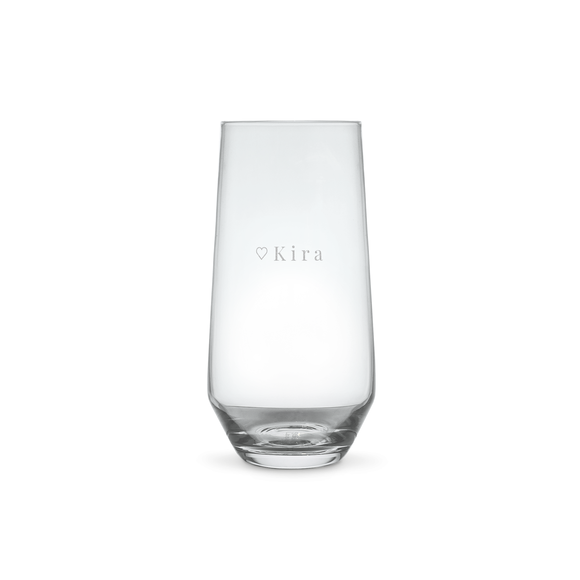 Trinkglas mit Gravur - Kristallglas - 390 ml -  Stück