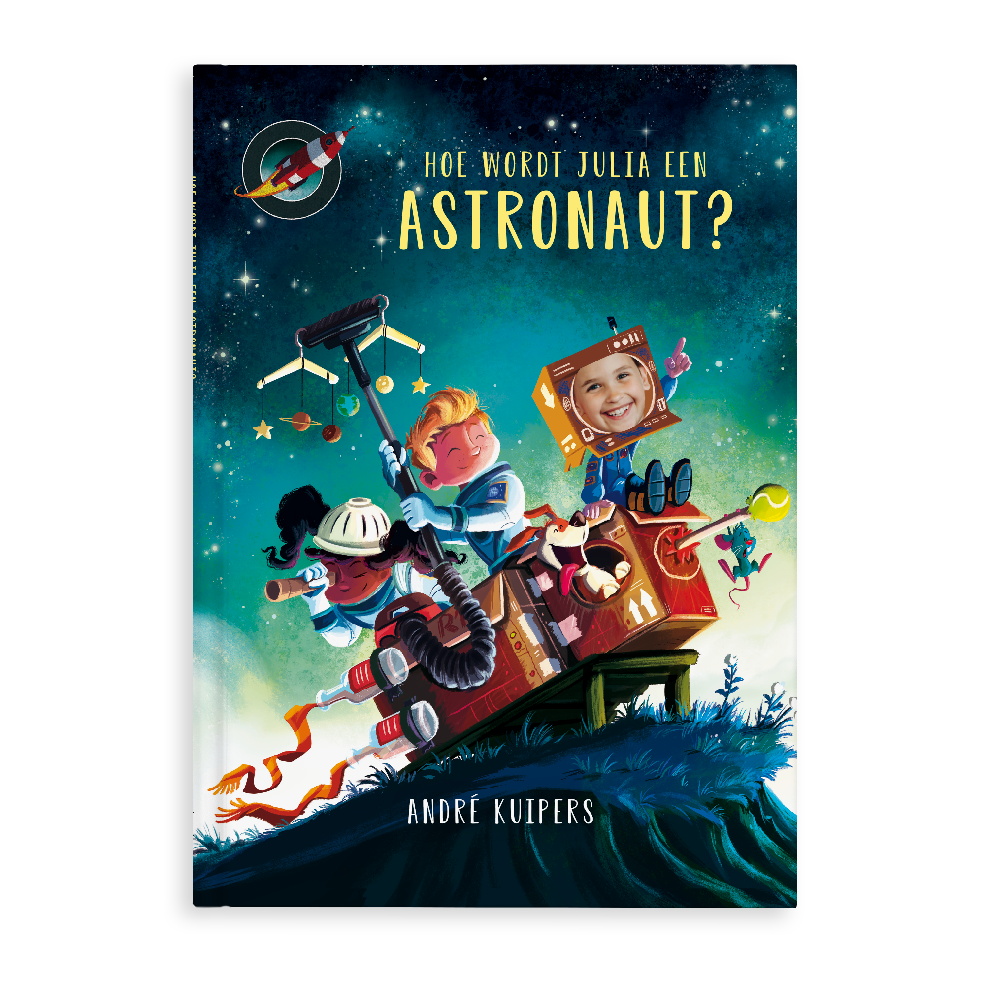 Boek met naam en foto – Hoe word je astronaut? – Hardcover