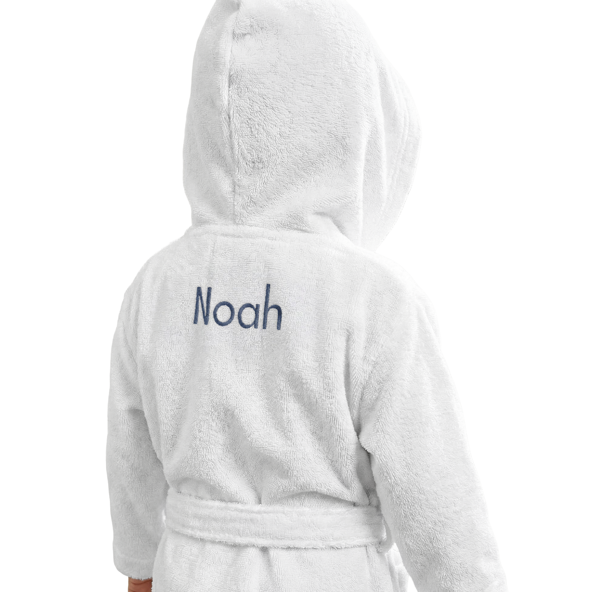 Peignoir enfant personnalisé - Blanc - 4/6 ans