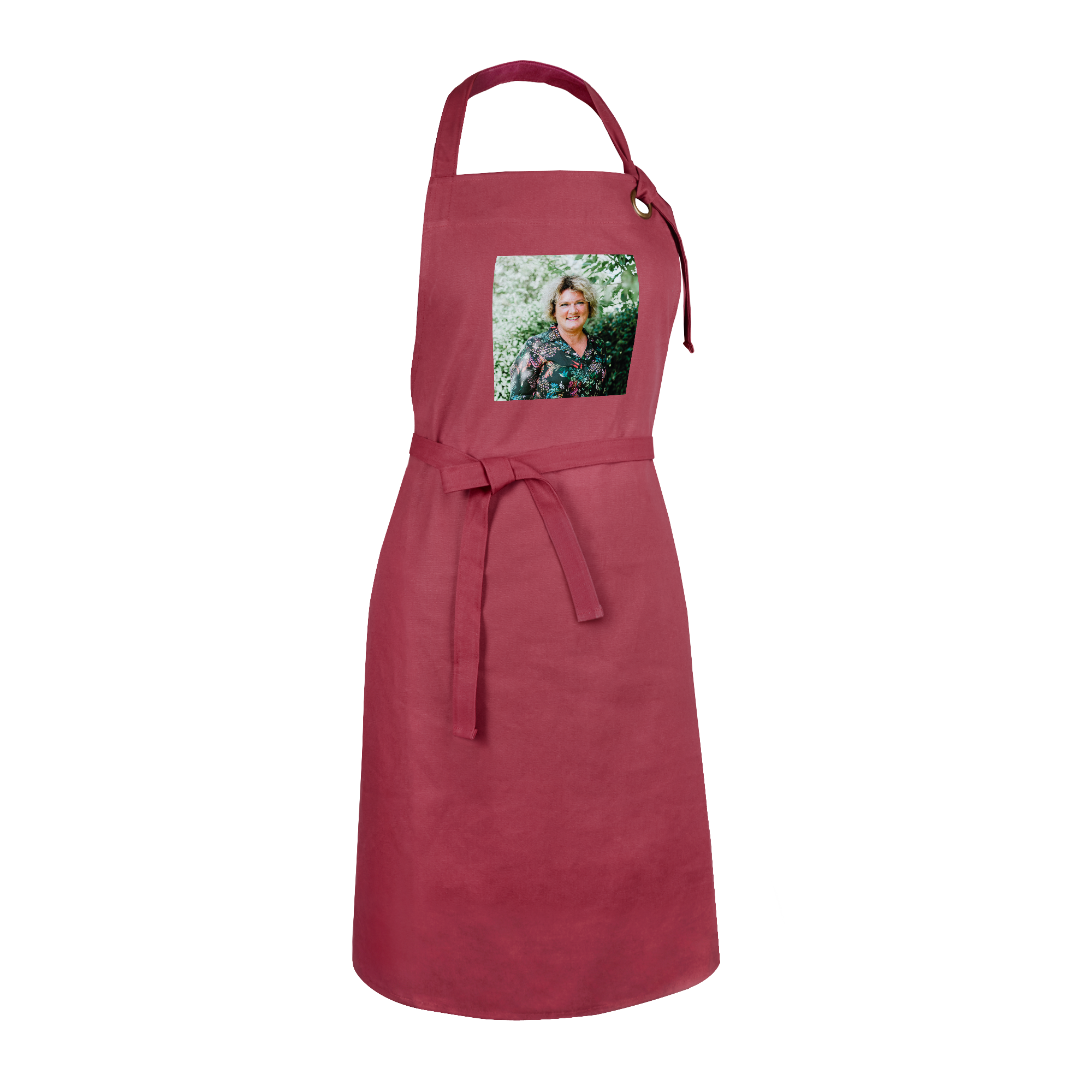 Personalised kitchen apron - Burgundy