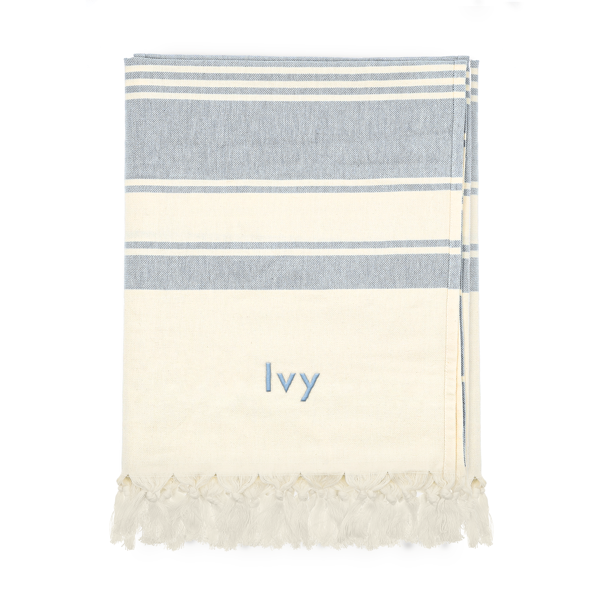 Personalised hammam towel - Grey - 210 x 203 cm