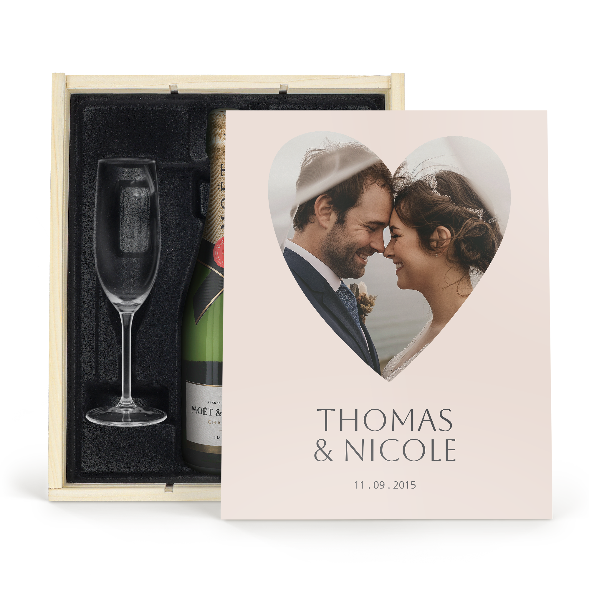 Set cadou personalizat Moet & Chandon cu pahare