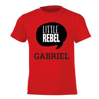 Personalised T-shirt – Children - Red - 134