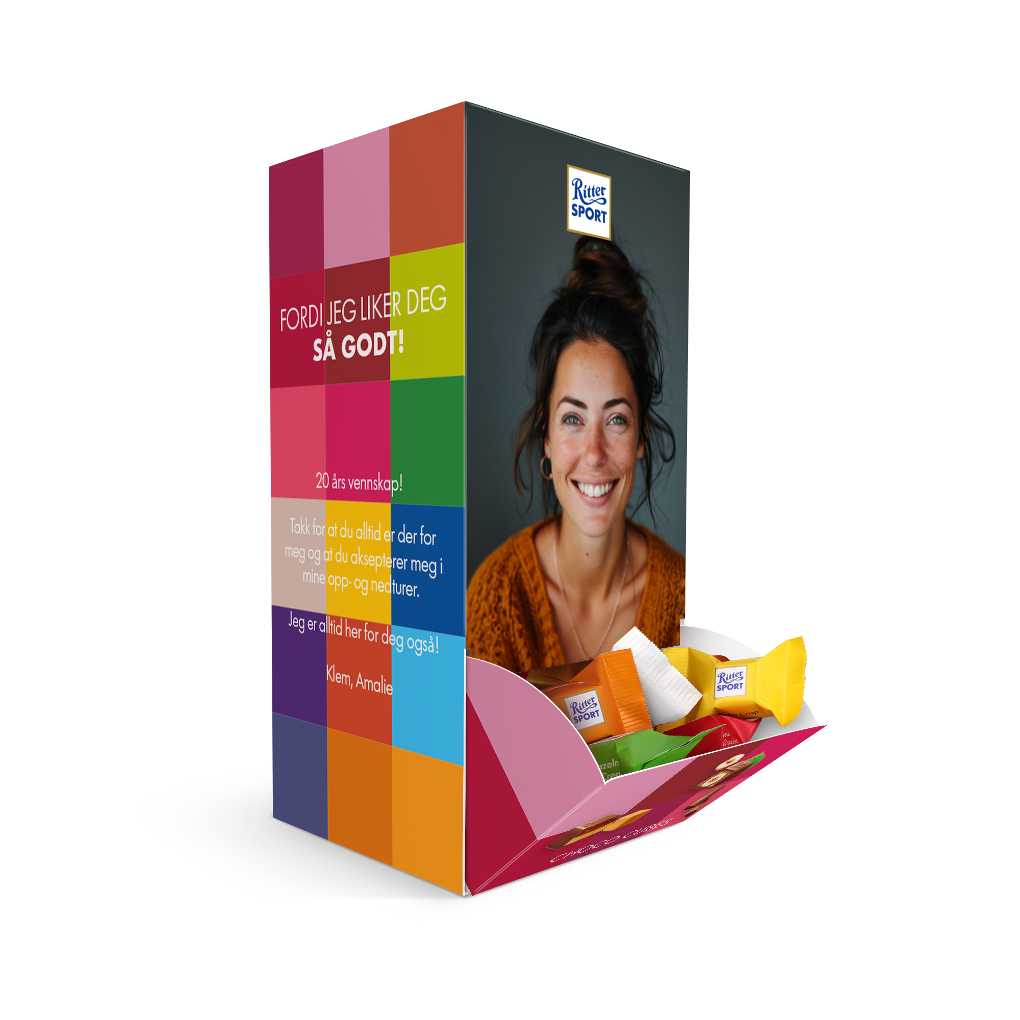 Personlig Ritter Sport Mini Mix Dispenser