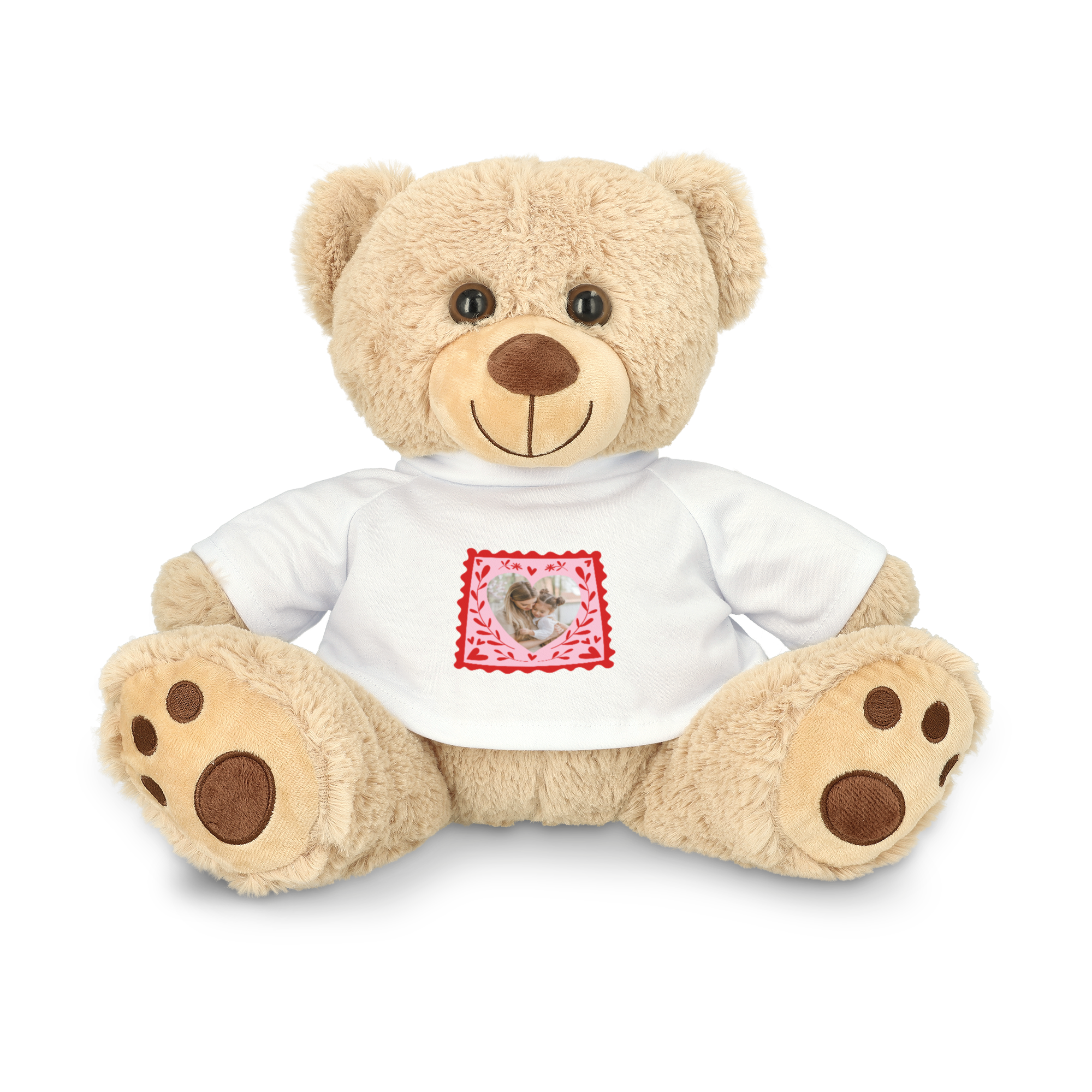 Teddybär mit personalisiertem T-Shirt - 30 cm